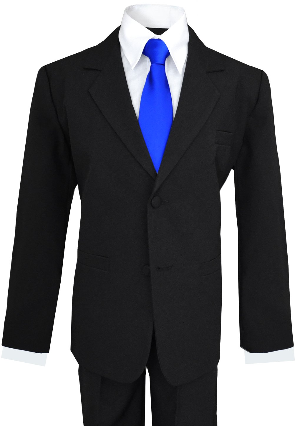 Black suit blue tie: Classic Elegance插图3