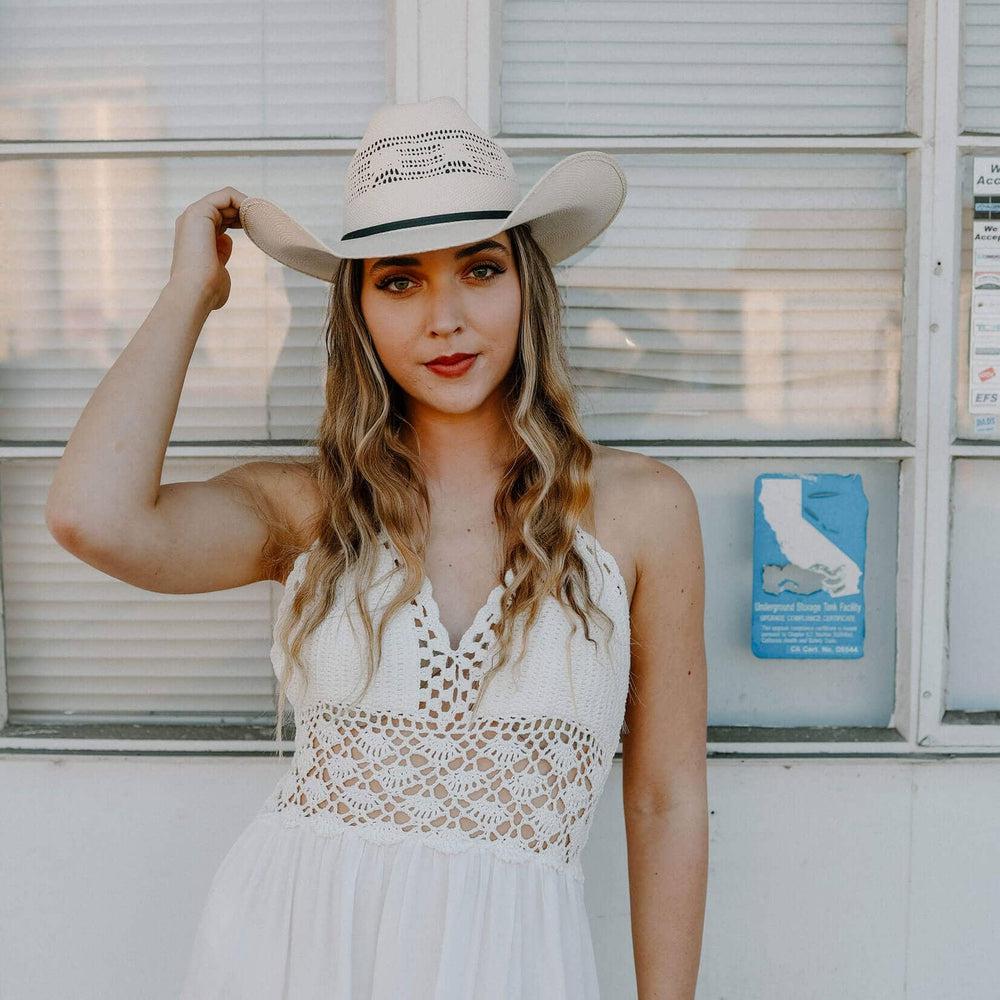 womens straw cowboy hats