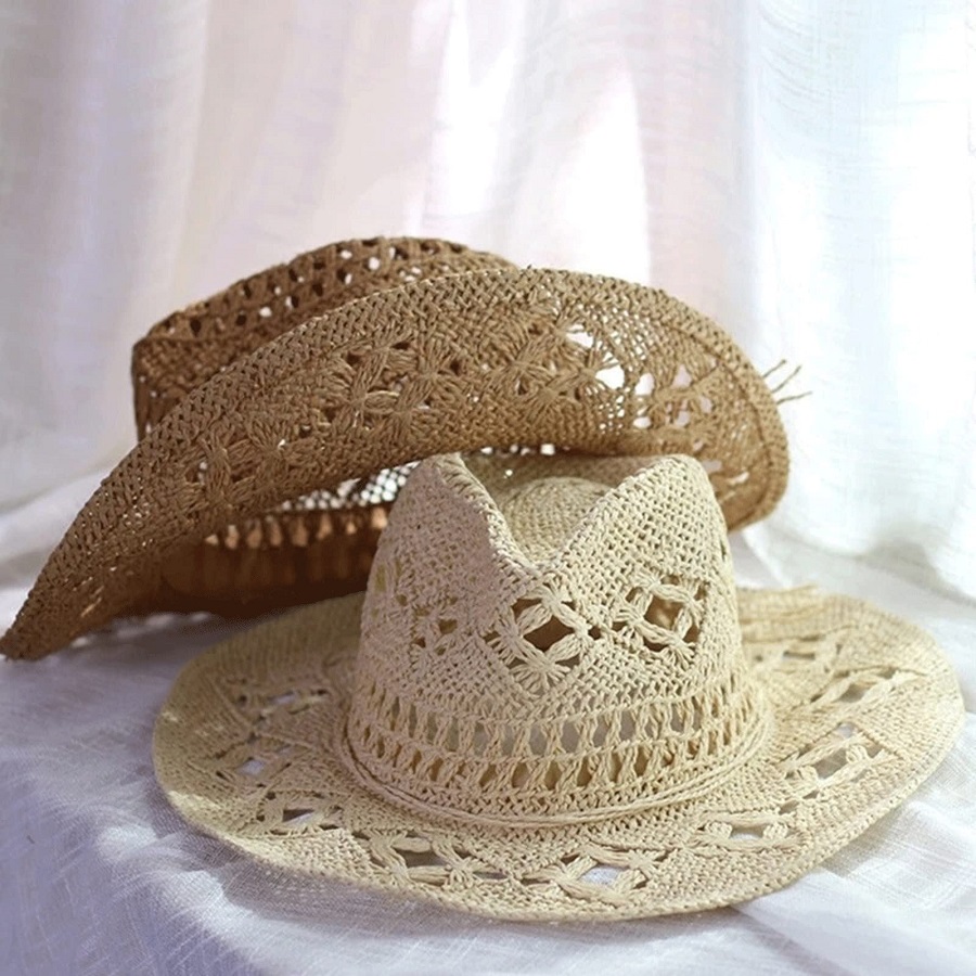 Crochet cowboy hat